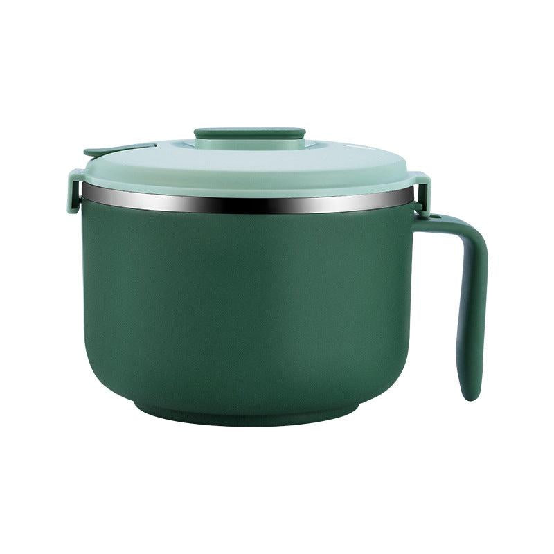 Double Layer Stainless Steel Instant Noodle Bowl Anti Scalding Lunch Box