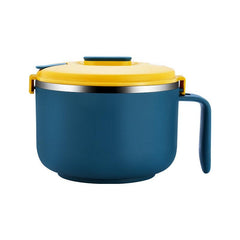 Double Layer Stainless Steel Instant Noodle Bowl Anti Scalding Lunch Box