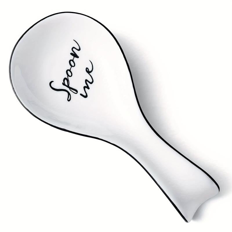 Ceramic Spoon Rest For Stove Top Porcelain Spoon Holder Large Utensil Rest