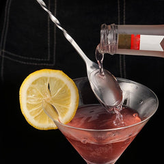 Stainless Steel Mixing Spoon Spiral Bar Cocktail Spoon