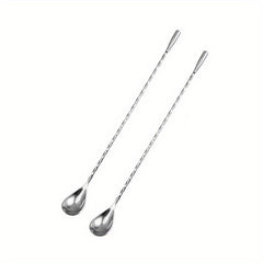 Stainless Steel Mixing Spoon Spiral Bar Cocktail Spoon