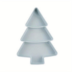 Christmas Tree Snack Plate Divider Box for Dried Fruits & Candy