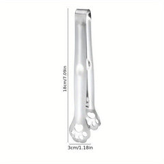 Animal Paw Stainless Steel Food Tongs Cooking Clip for BBQ Salad Steak Bread