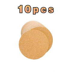 10pcs Wooden Mat Round Cork Mat Square Cork Mat Hexagonal Cork Board