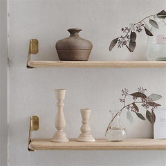 Unfinished Wooden Candlestick Holders Classic Farmhouse Candle Holders