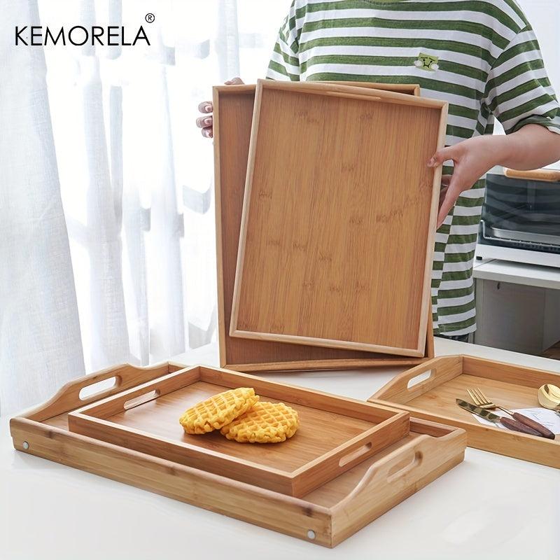 Wooden Fruit Tray Solid Wood Dessert Snack Plate Decorative Food Plate