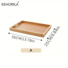 Wooden Fruit Tray Solid Wood Dessert Snack Plate Decorative Food Plate