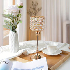 Crystal Candle Holders for Table Centerpieces, Home Decor, Wedding Party