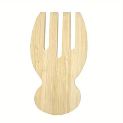 Bamboo Salad Hands Reusable Wooden Salad Serving Multifunctional Tossers