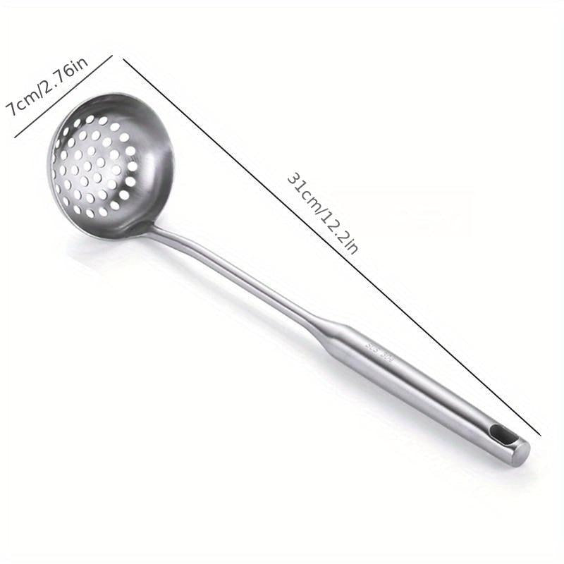 304 Stainless Steel Slotted Spoon Long Handle Tablespoons
