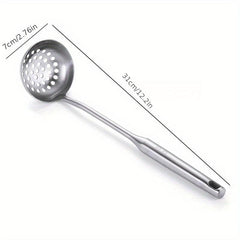 304 Stainless Steel Slotted Spoon Long Handle Tablespoons