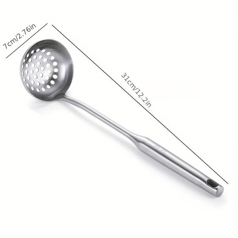 304 Stainless Steel Slotted Spoon Long Handle Tablespoons
