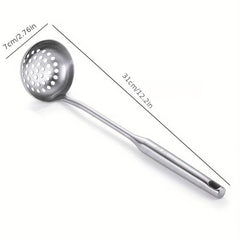 304 Stainless Steel Slotted Spoon Long Handle Tablespoons