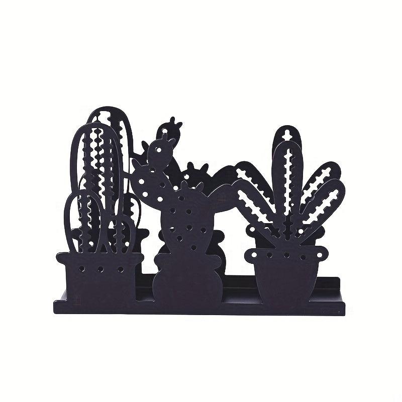 Cactus Iron Napkin Holder for Home and Office Decor