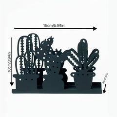 Cactus Iron Napkin Holder for Home and Office Decor