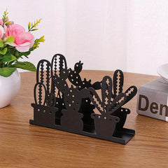 Cactus Iron Napkin Holder for Home and Office Decor