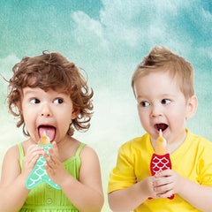 Mermaid & Shark Popsicle Holder Bags - Reusable Ice Pop Sleeves
