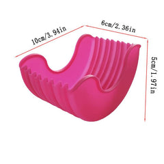 1pc Retractable Burger Holder Silicone Hamburger Clip Anti-fall Fixing Box