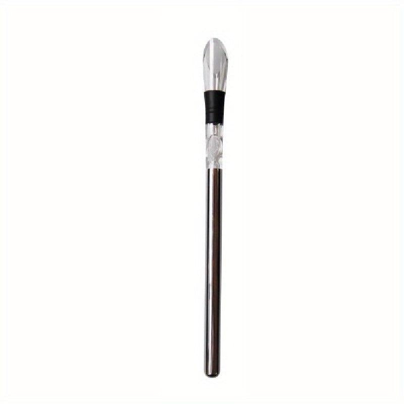 Stainless Steel Wine Chiller with Aerator, Pourer - Rapid Iceless Chilling Rod
