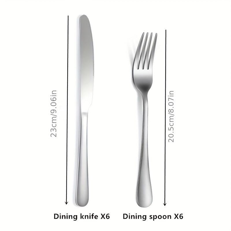 12pcs Stainless Steel Salad Fruit Fork Modern Tableware