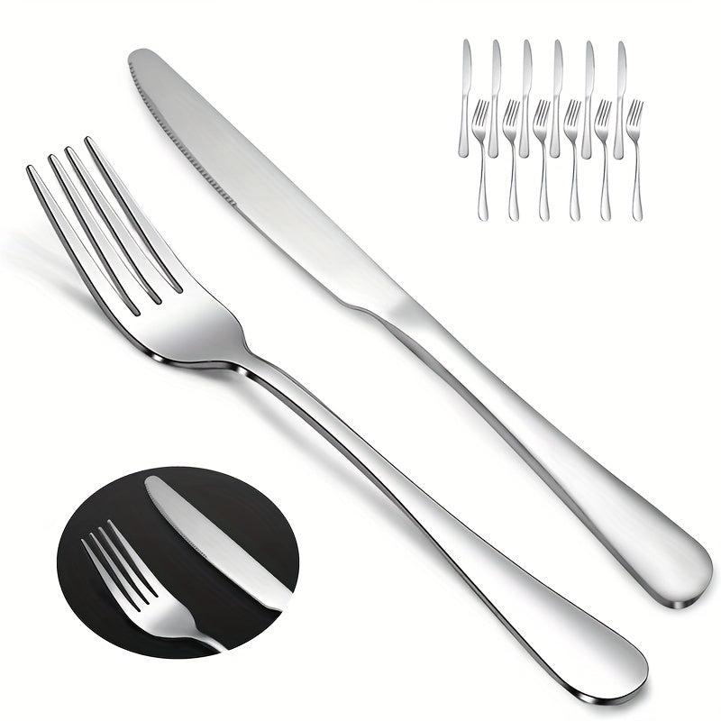 12pcs Stainless Steel Salad Fruit Fork Modern Tableware