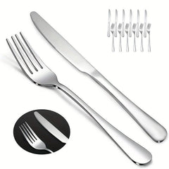12pcs Stainless Steel Salad Fruit Fork Modern Tableware