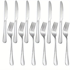 12pcs Stainless Steel Salad Fruit Fork Modern Tableware