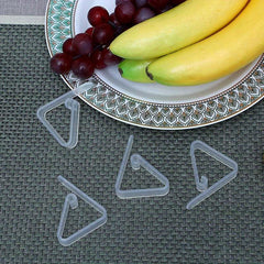 8 Clear Plastic Tablecloth Clips Securely Hold Down Tablecloths for Events