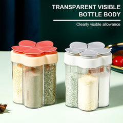 Multifunctional Flap Seasoning Container with Sealed Lid