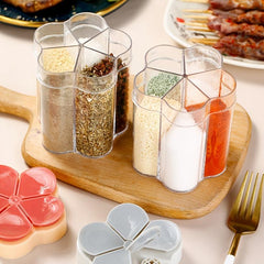Multifunctional Flap Seasoning Container with Sealed Lid
