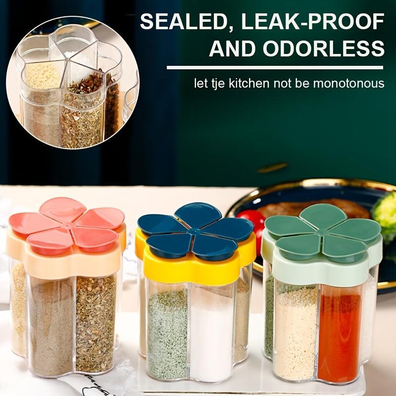 Multifunctional Flap Seasoning Container with Sealed Lid