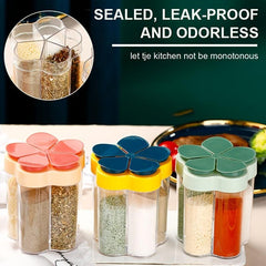Multifunctional Flap Seasoning Container with Sealed Lid