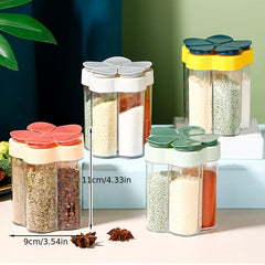 Multifunctional Flap Seasoning Container with Sealed Lid