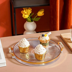 Plastic Dessert Tray Reusable Snack Tray Bread Tray For Party Festivals