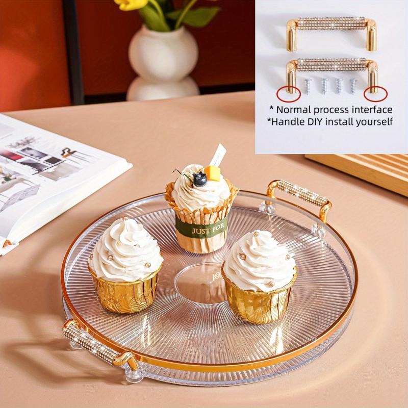 Plastic Dessert Tray Reusable Snack Tray Bread Tray For Party Festivals