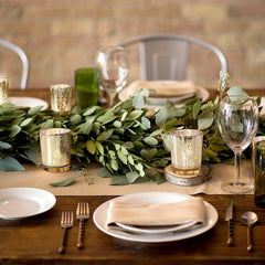 Speckled Golden Glass Candle Holders for Events and Table Decor