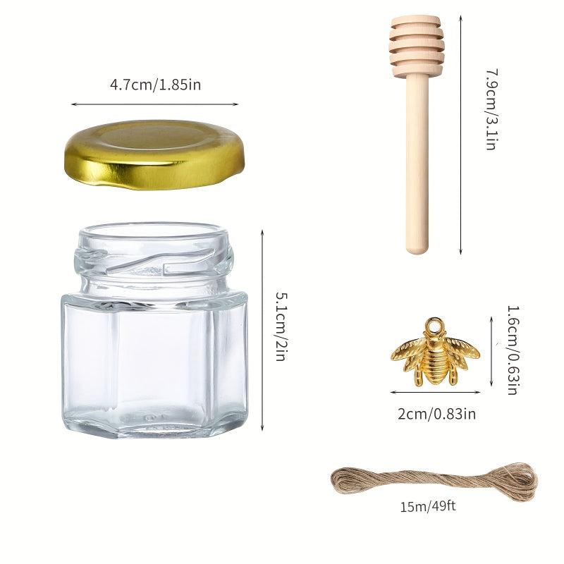 Mini Glass Honey Jars for Party Favors