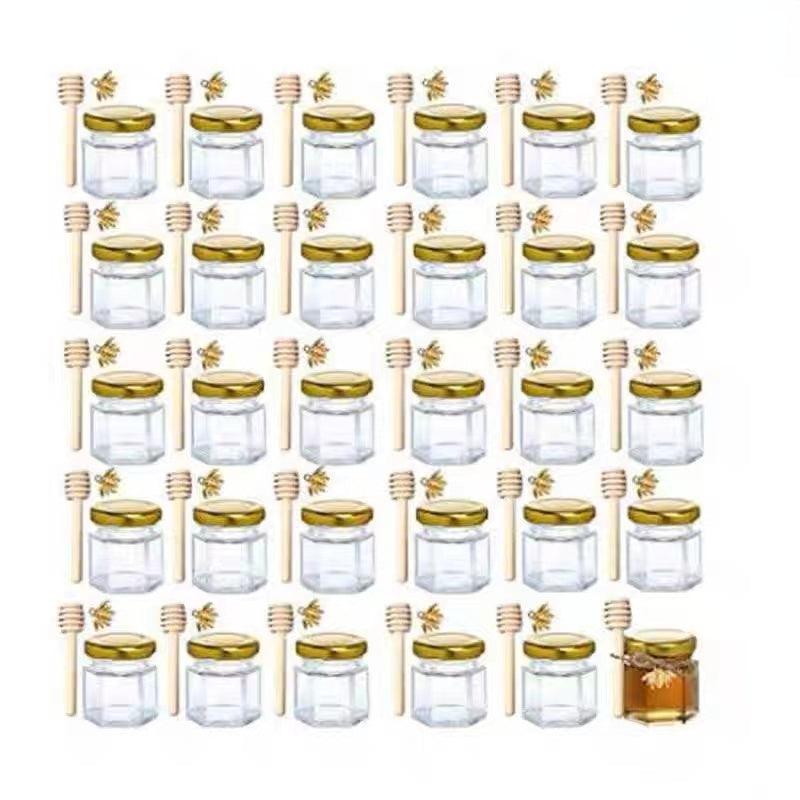 Mini Glass Honey Jars for Party Favors