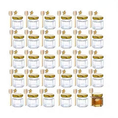 Mini Glass Honey Jars for Party Favors