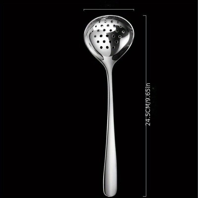 Slotted Spoon Stainless Steel Long Handle Hot Pot Soup Ladle