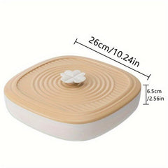 5 Grids Nut Plate with Lid Food Storage Tray