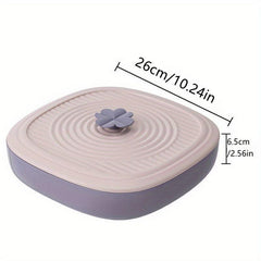 5 Grids Nut Plate with Lid Food Storage Tray