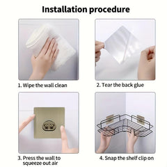 Bathroom Shower Caddy Shelf Wall Mounted Organizer