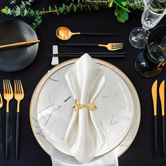 6pcs Letter Napkin Ring Napkin Buckle Napkin Holder for Table Decor