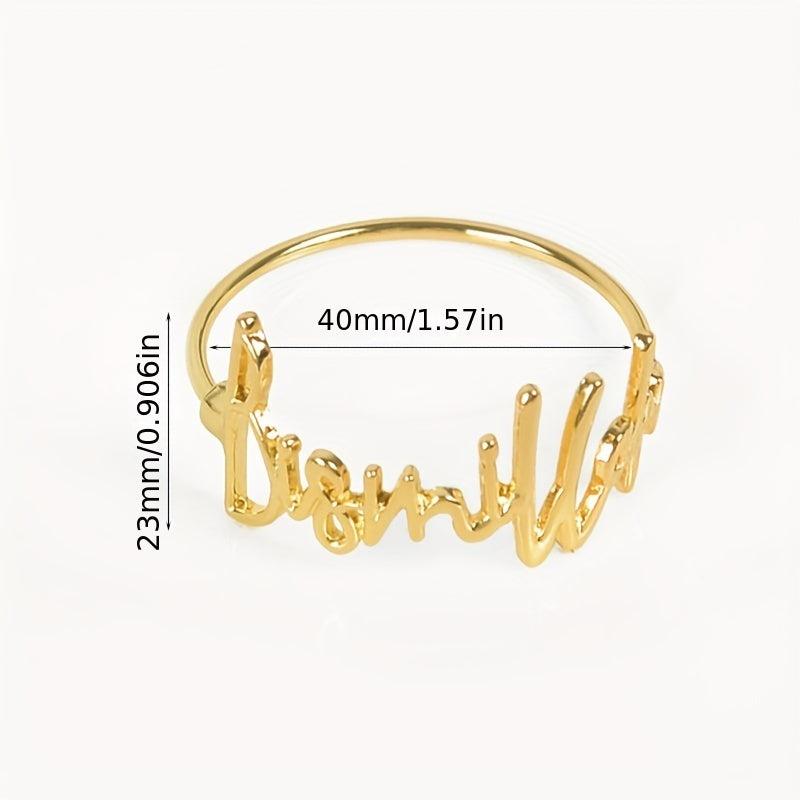 6pcs Letter Napkin Ring Napkin Buckle Napkin Holder for Table Decor