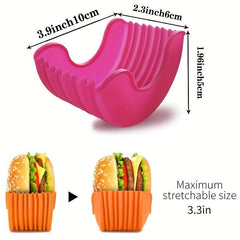 Adjustable Hamburger Clip Reusable Washable Holder Stand For Ham