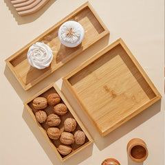 Bamboo Wood Serving Tray for Weddings & Parties