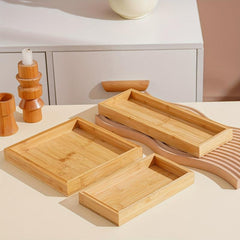 Bamboo Wood Serving Tray for Weddings & Parties