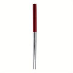 Stainless Steel 21 Square Chopsticks Household Restaurant Hotel Kitchen Supplies