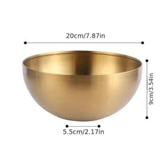 4pcs Stainless Steel Salad and Serving Bowl Set for Kitchen Mixing
